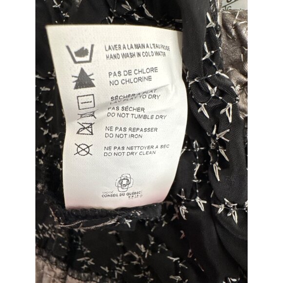 Joseph Ribkoff silver Metallic Textured Zip-Up Jacket Womens Size 14 Canada - Picture 5 of 5